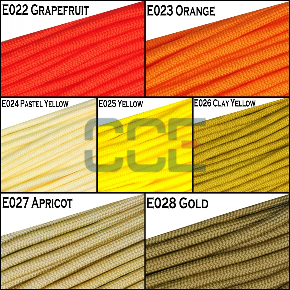 550lb Paracord (4mm) -Plain Colour IV | CCE Plus Enterprise