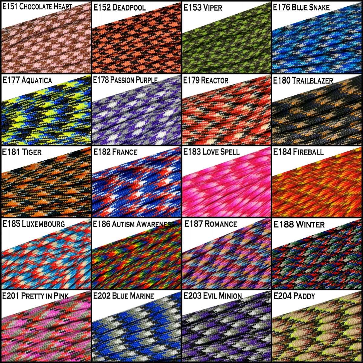 550lb Paracord (4mm) -Camo II | CCE Plus Enterprise