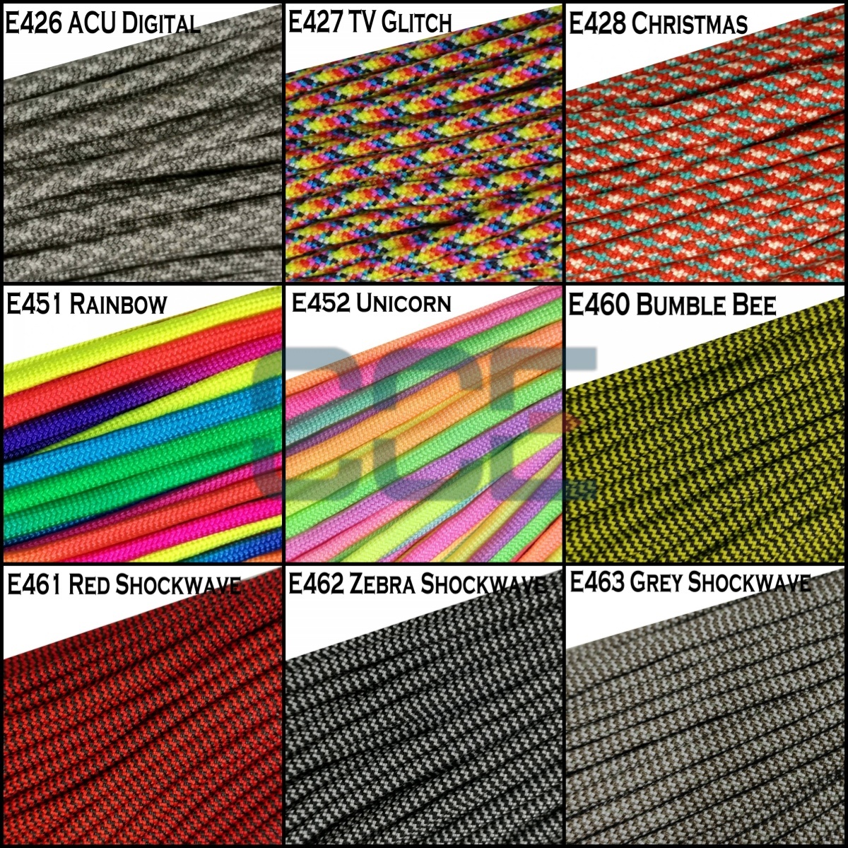 550lb Paracord (4mm) -Camo VII | CCE Plus Enterprise